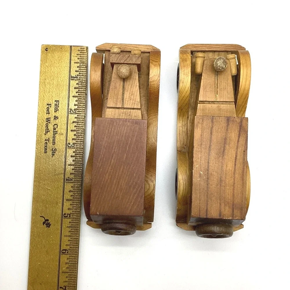 Vintage Handmade Wooden Toy Cars Set of 3 Antique Style Model T Sedan Roadster‎